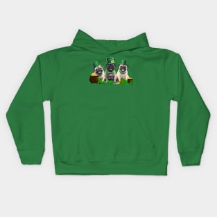 My Pug Is My Lucky Charm St Patricks Day Kids Hoodie